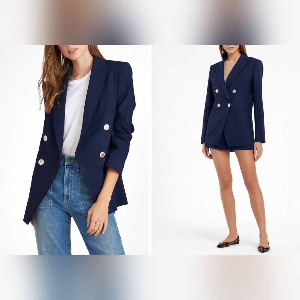 Veronica Beard Nisha Navy Blue Jacket Sz  4